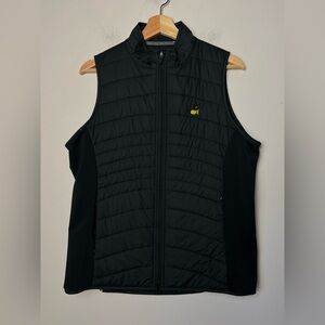 Magnolia Lane Tech Masters Puffer Quilted Full Zip Vest Black Ladies Golf Layer